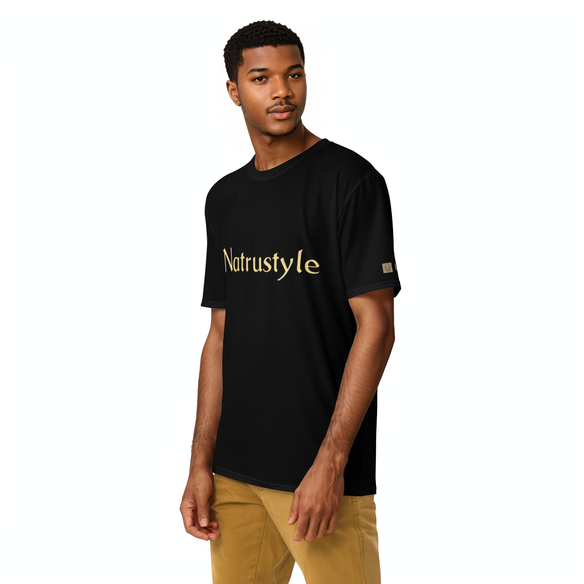 Black on Gold Brand t-shirt