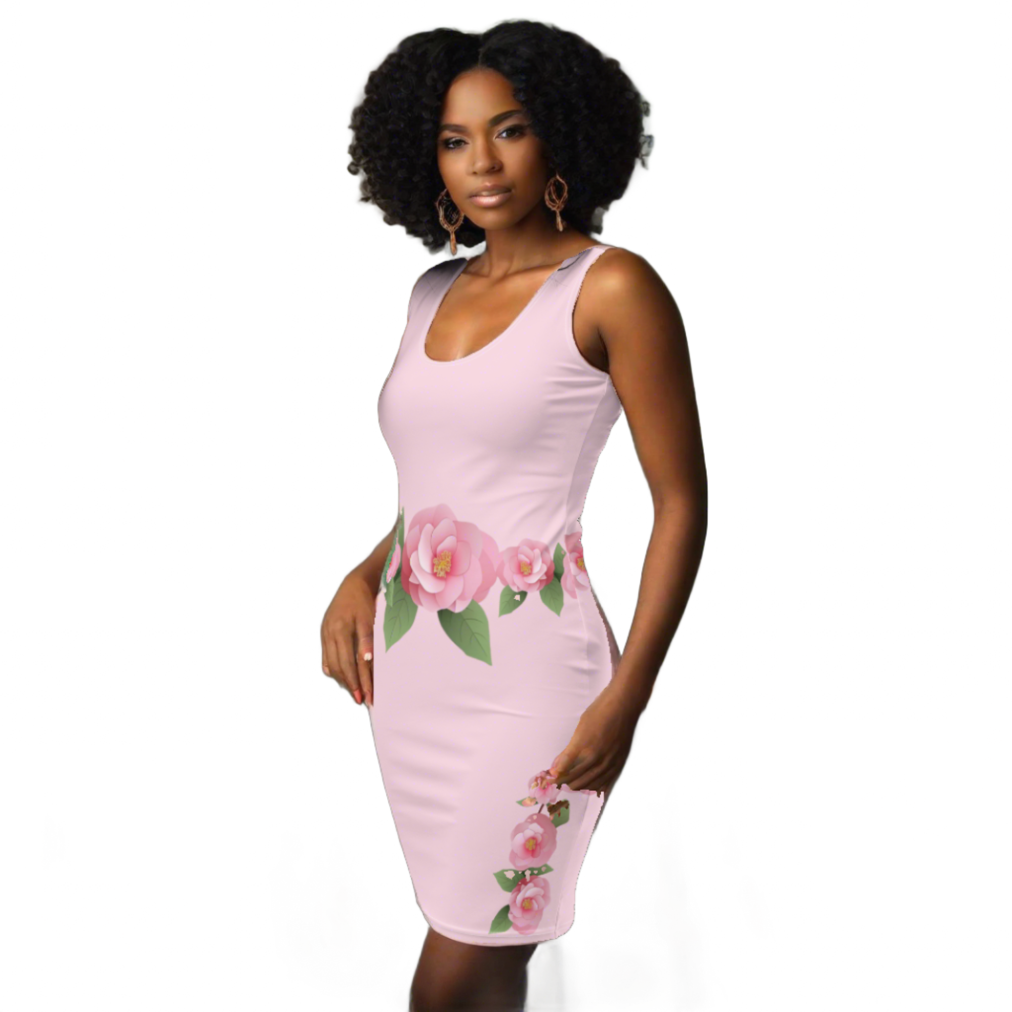 Soft Pink Rose dress