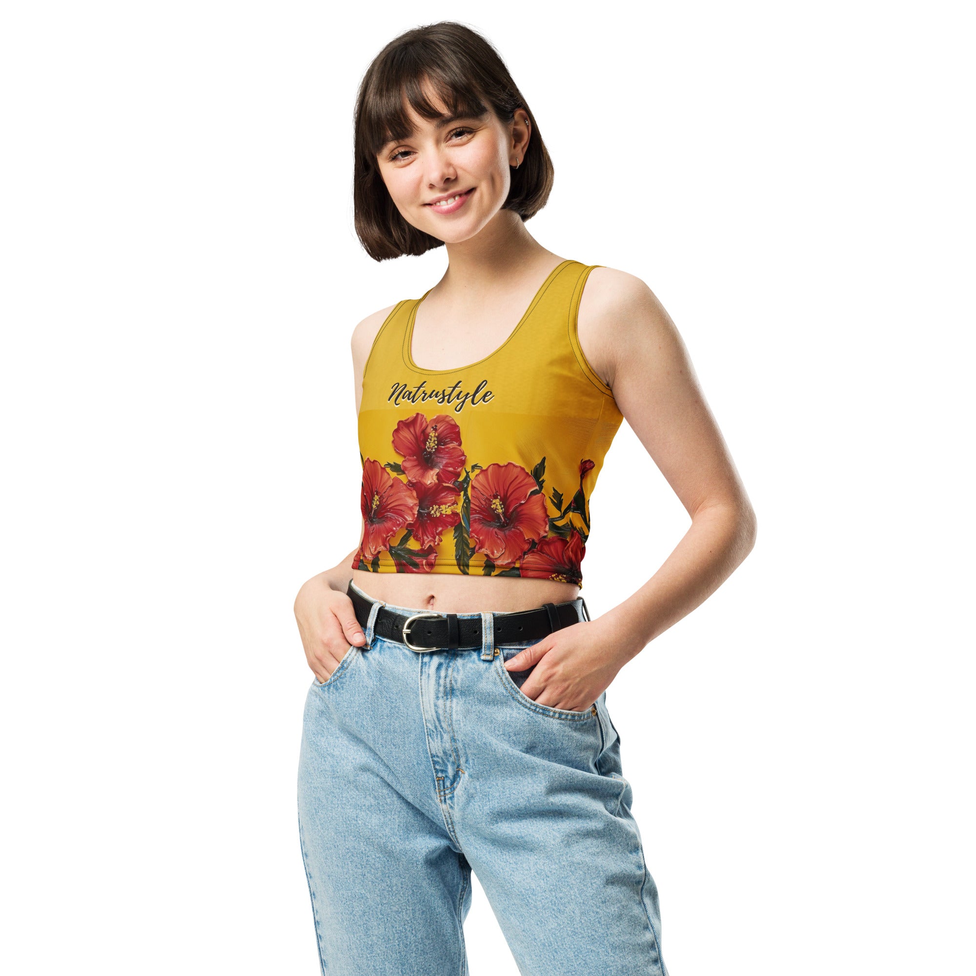 Hibiscus Crop Top