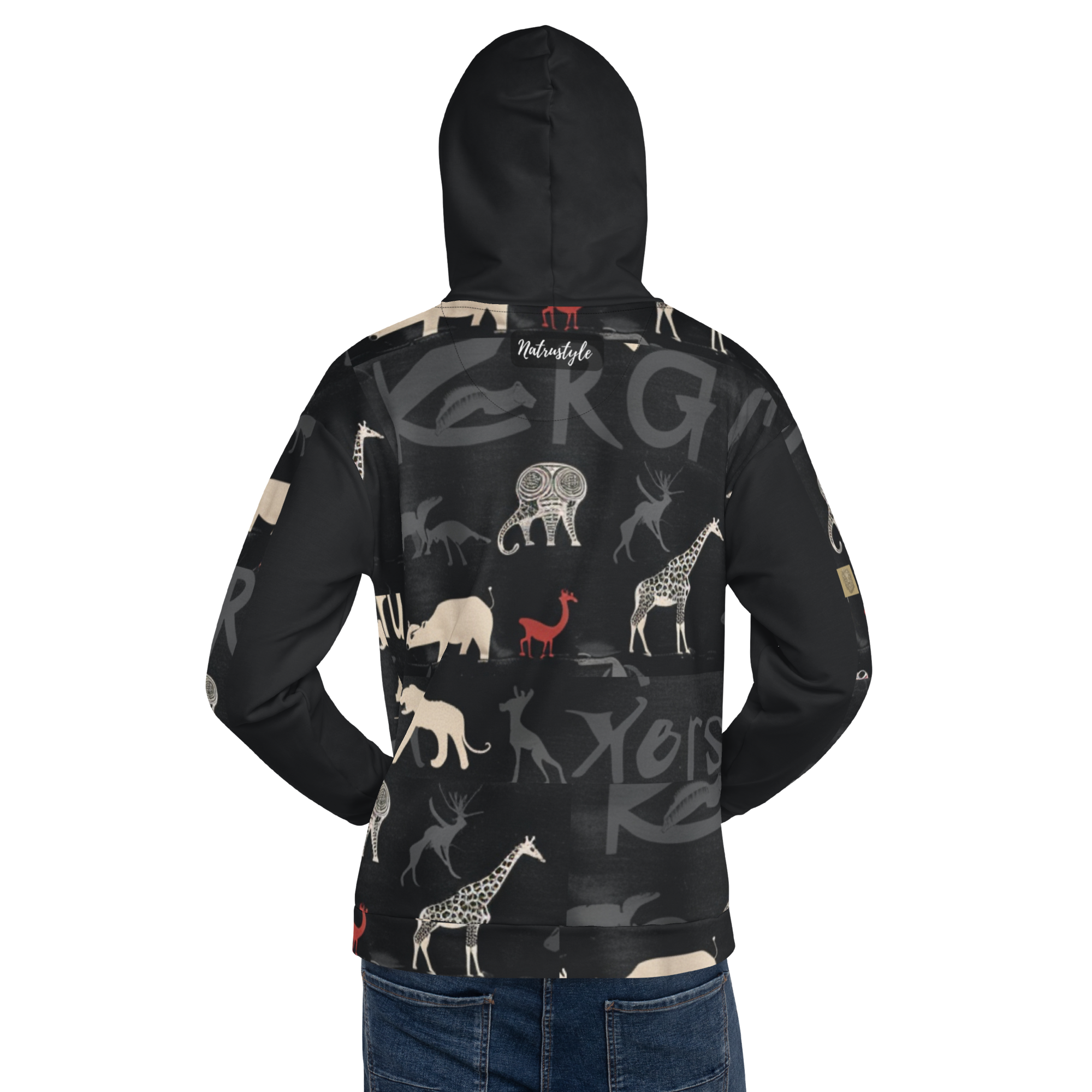 Animal Pattern Brand Hoodie