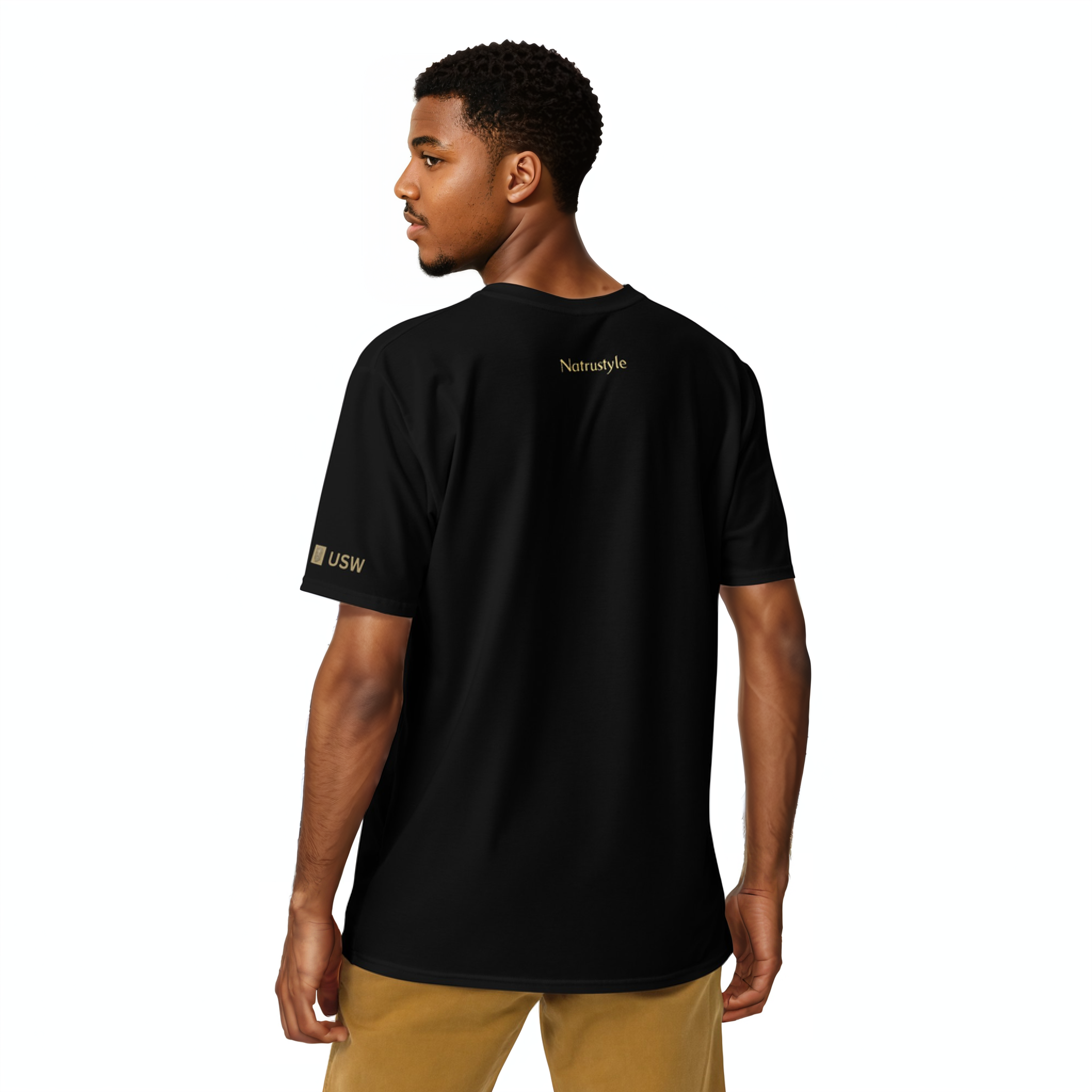 Black on Gold Brand t-shirt