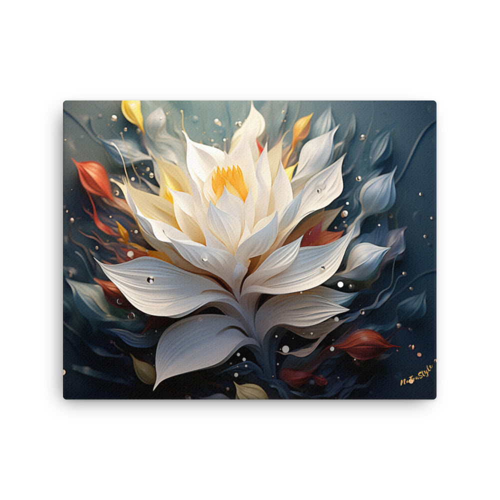 Nymphaea alba Flower canvas