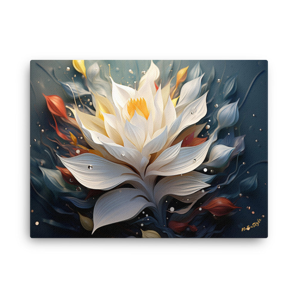 Nymphaea alba Flower canvas