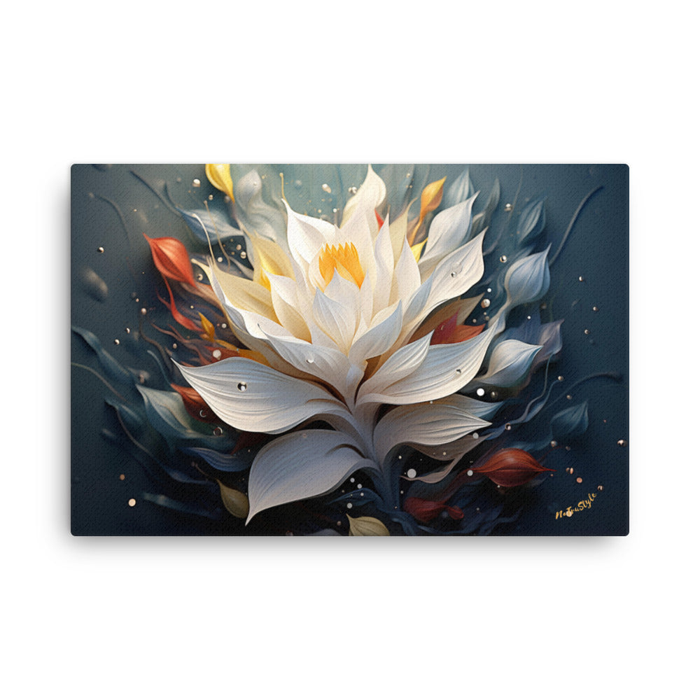 Nymphaea alba Flower canvas