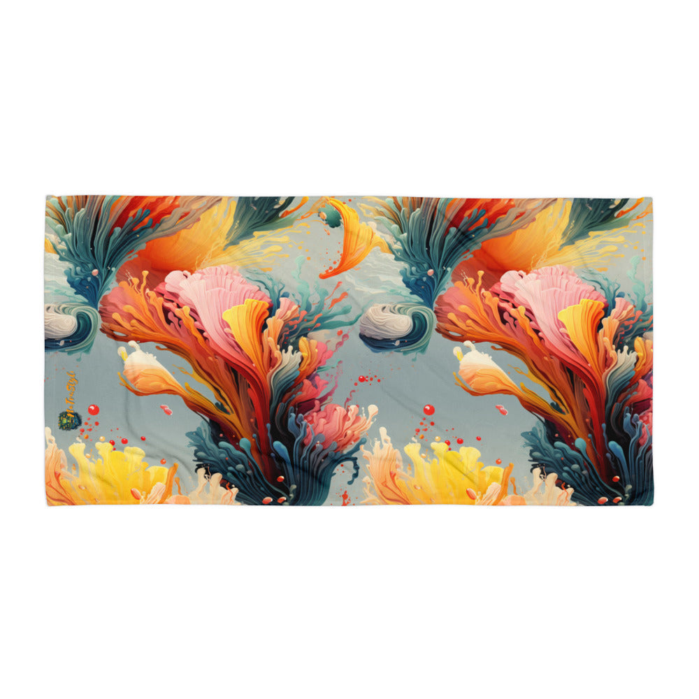 Coral Beach Towel NaTruStyle