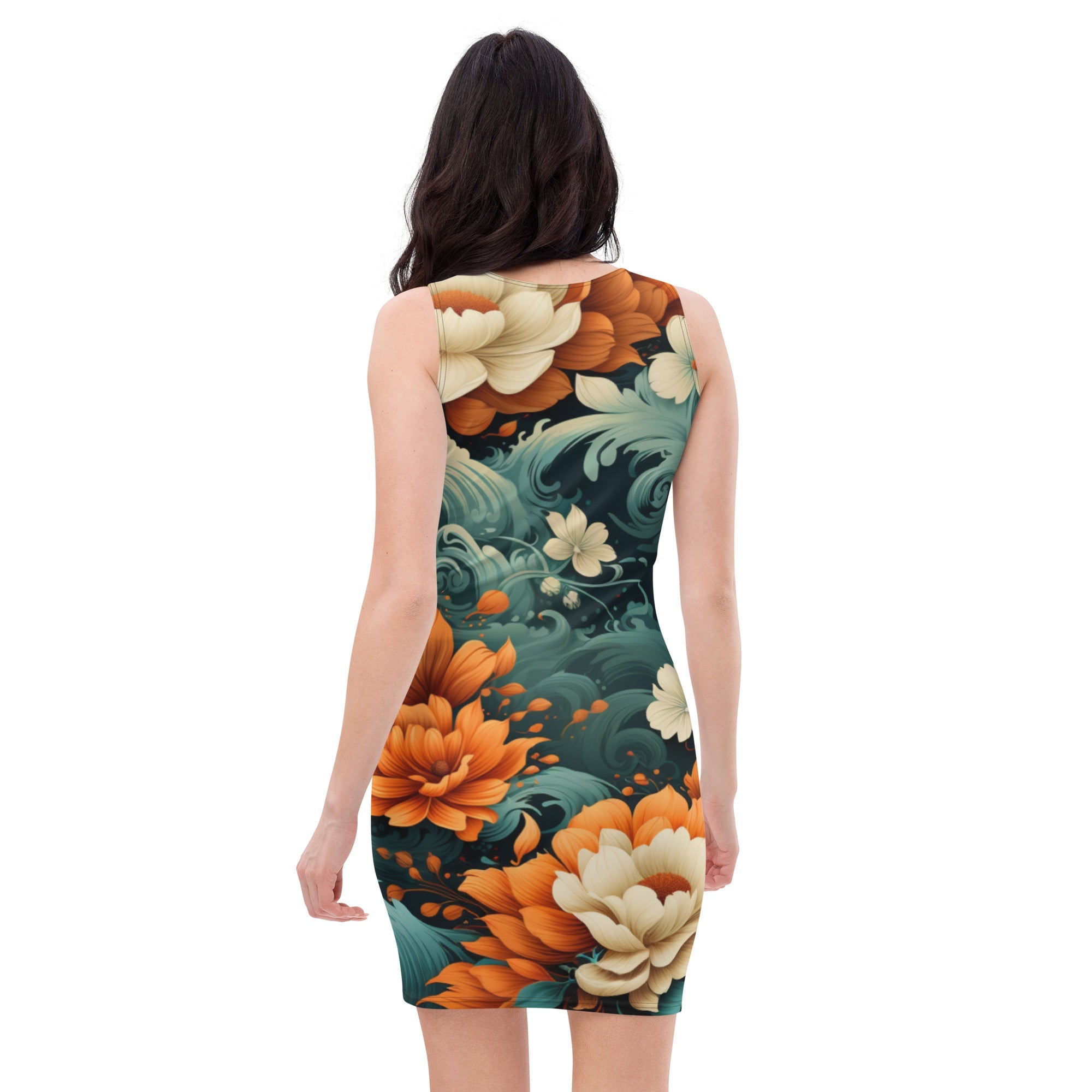 Floral Wind Sublimation Cut & Sew Dress NaTruStyle